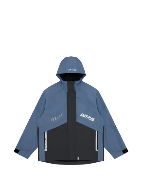 AAPE BY *A BATHING APE® panelled hooded jacket Blue AAPLJM7490XXH