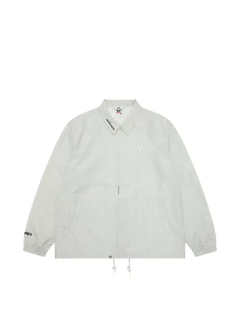AAPE BY *A BATHING APE® AAPENOW logo-patch jacket Grey AAPLJM7701XAO