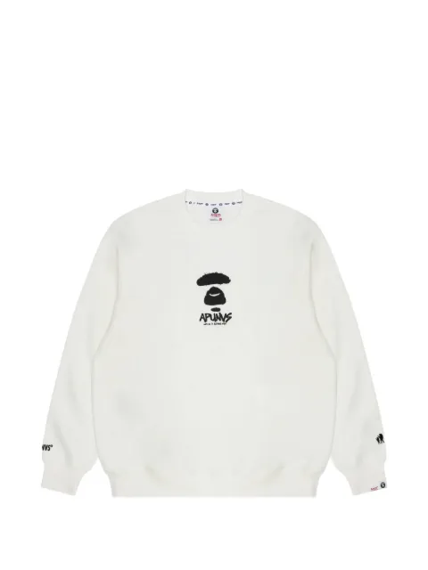 AAPE BY *A BATHING APE® Moonface graphic-print sweatshirt Black AAPSWMA325XXL