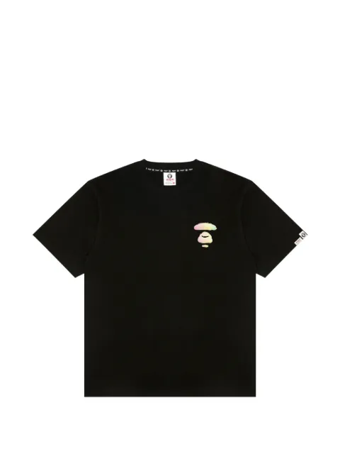 AAPE BY *A BATHING APE® Moonface logo-print T-shirt Black AAPTEM1649XXO