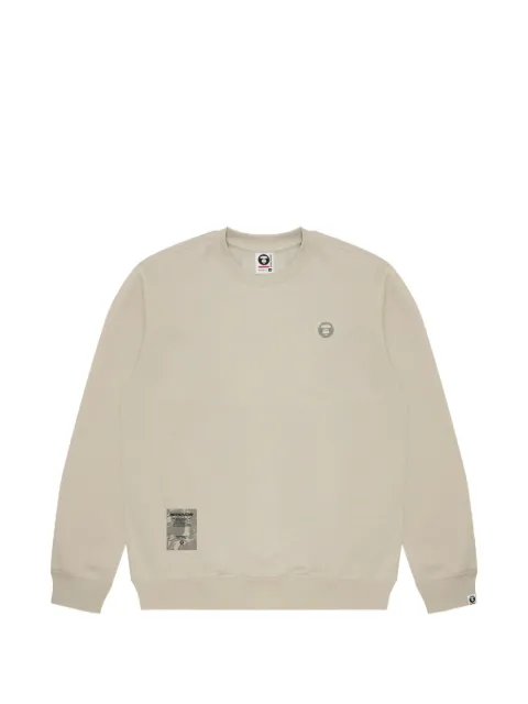 AAPE BY *A BATHING APE® Moonface logo sweatshirt Grey AAPSWMB318XXN