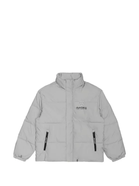 AAPE BY *A BATHING APE® Moonface patch padded jacket Grey AAPJKM7569XXJ