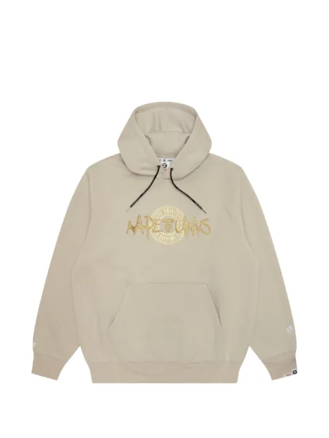 AAPE BY *A BATHING APE® logo-print hoodie Neutrals AAPSWMB341XXN
