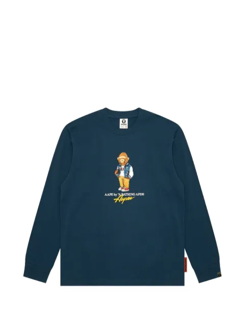 AAPE BY *A BATHING APE® Aaper graphic-print T-shirt Blue AAPLTM1610XXO