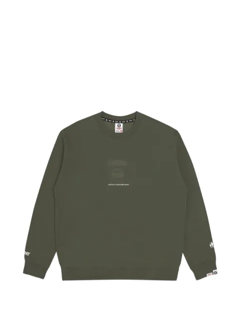 AAPE BY *A BATHING APE® Moonface debossed sweatshirt Black AAPSWM3977XXJ