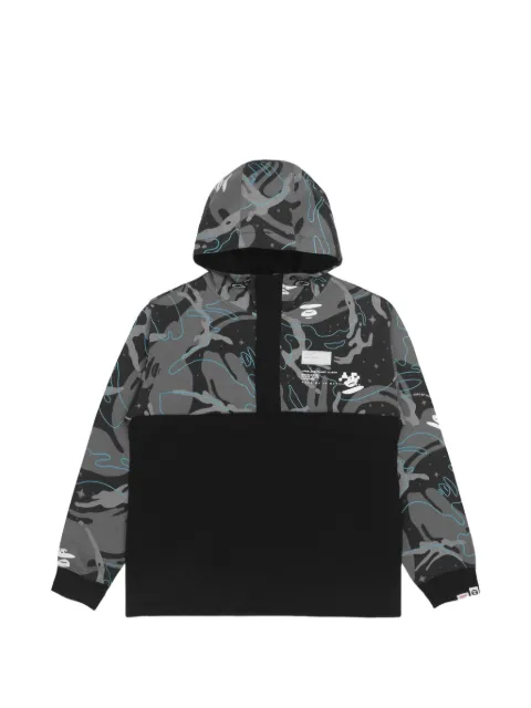 AAPE BY *A BATHING APE® camo-print logo-detail hoodie Black AAPSWM3819XXH