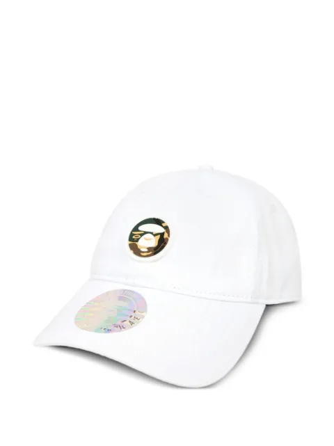 AAPE BY *A BATHING APE® logo-patch baseball cap White AAPCPM5199XXP