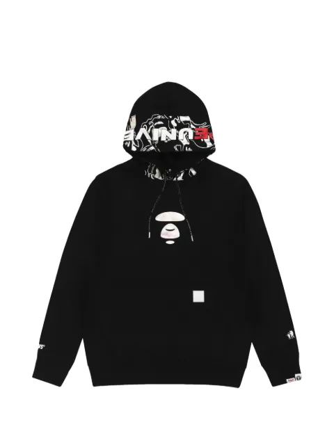 AAPE BY *A BATHING APE® Moonface logo-print hoodie Black AAPSWM3678XXE
