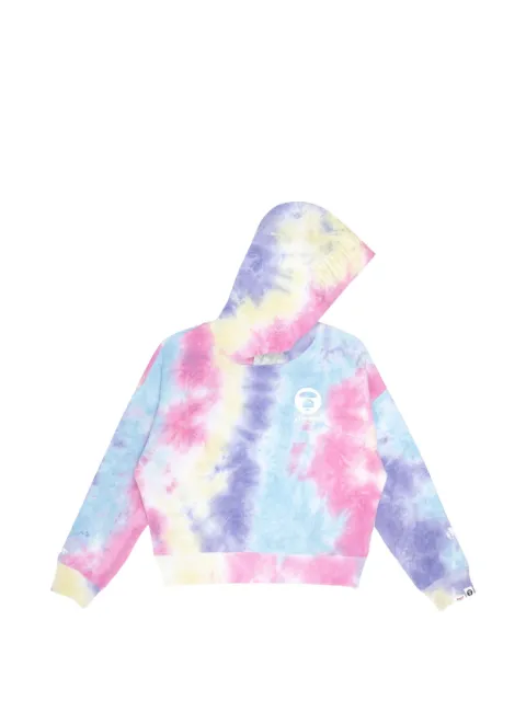 AAPE BY *A BATHING APE® Moonface tie-dye hoodie Blue AAPSWW3891XAJ