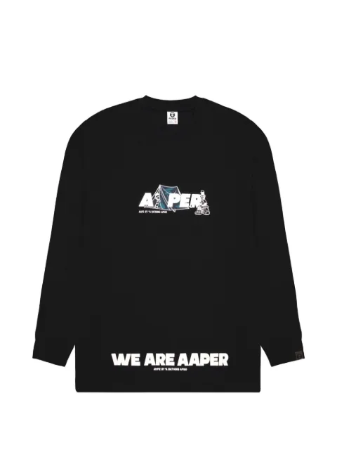 AAPE BY *A BATHING APE® logo-patch sweatshirt Black AAPLTM1395XXL