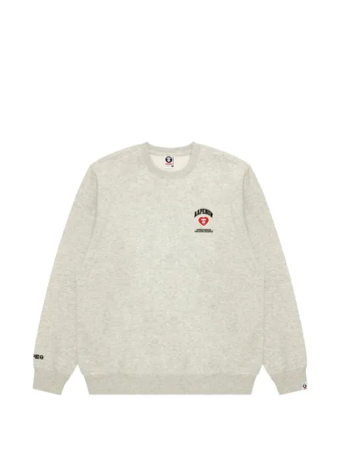 AAPE BY *A BATHING APE® Moonface-patch sweatshirt Neutrals AAPSWMC357XAP
