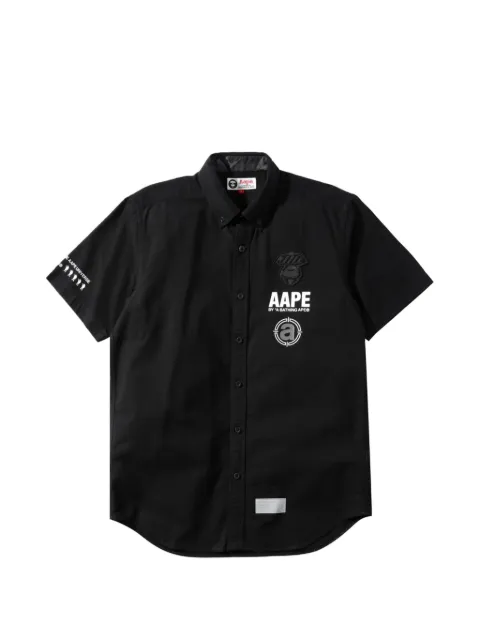 AAPE BY *A BATHING APE® button-down shirt Black AAPSRM8276XXA