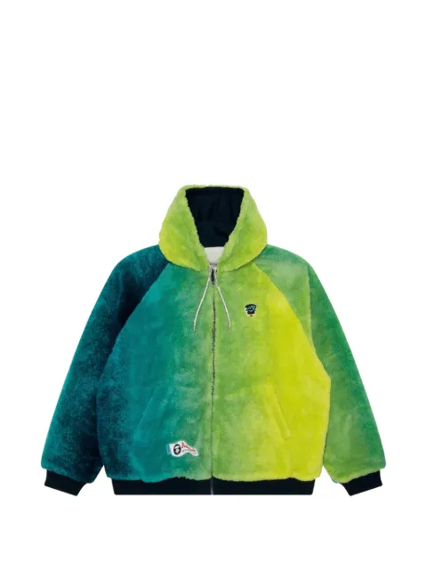 AAPE BY *A BATHING APE® Moonface logo gradient hoodie Green AAPSWMB352XAN