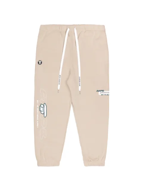 AAPE BY *A BATHING APE® graphic-embroidered track pants Neutrals AAPPTM6931XXJ