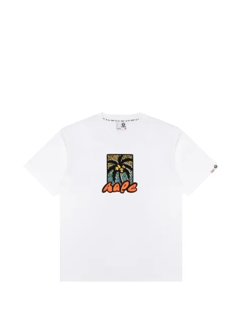 AAPE BY *A BATHING APE® graphic-print T-shirt White AAPTEM1669XXO