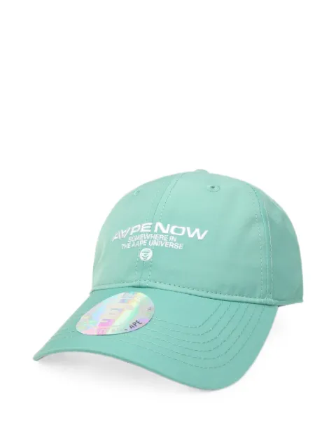 AAPE BY *A BATHING APE® Moonface embroidered baseball cap Black AAPCPM5255XXM