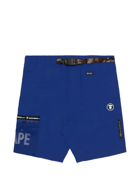 AAPE BY *A BATHING APE® belted cargo shorts Blue AAPSPM6624XXE