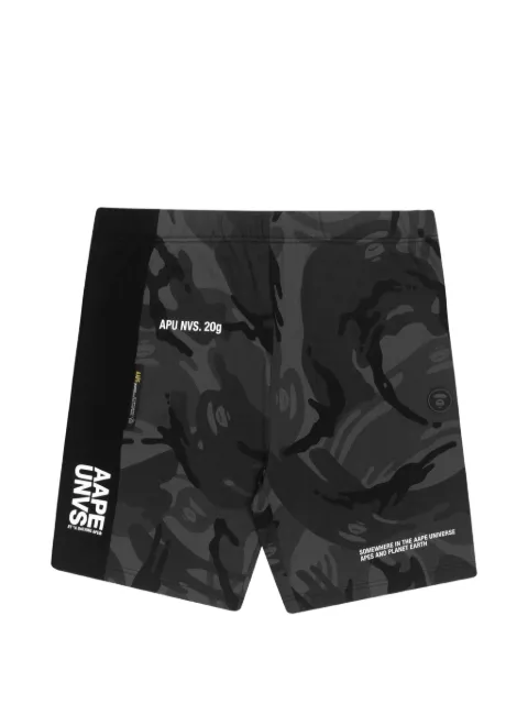 AAPE BY *A BATHING APE® Moonface-patch shorts Grey AAPSPM6739XXG