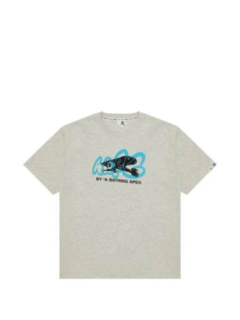AAPE BY *A BATHING APE® logo-graphic-print T-shirt Neutrals AAPTEM1631XAO