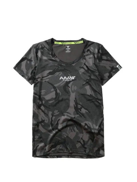 AAPE BY *A BATHING APE® camouflage-print logo-print T-shirt Grey AAPTEW2840XX9