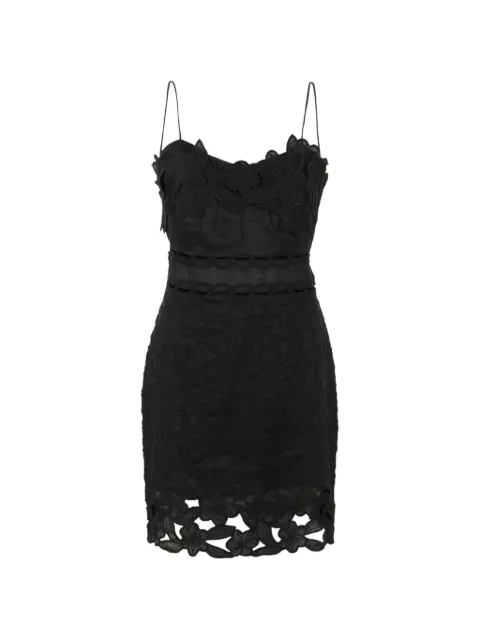 ISABEL MARANT Reola floral-embroidered cut-out mini dress Black RO1172FAD3J12I
