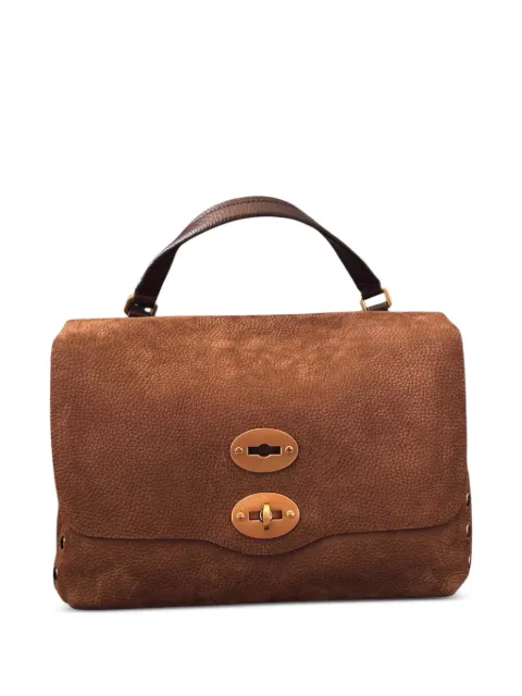 Zanellato Postina pebble-texture tote bag Brown 068090S0070000