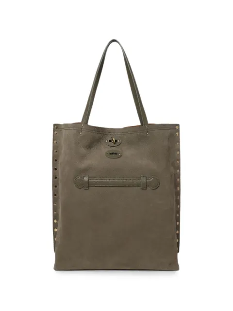 Zanellato M A' Spasso® studded leather tote bag Green 068790M0070000