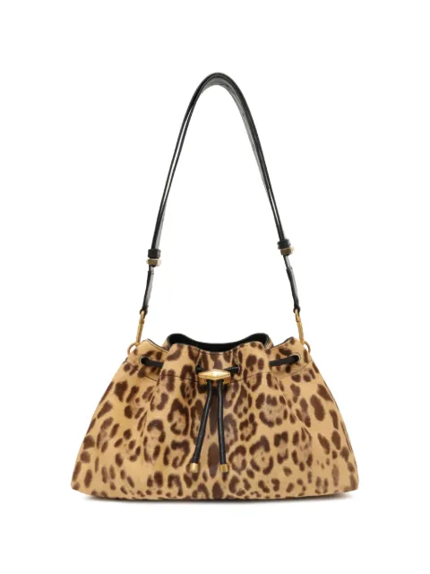 Jimmy Choo Cinch leopard-print shoulder bag Neutrals J000173716