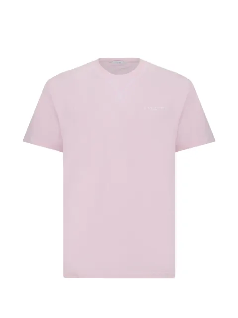 Givenchy Couture Seam T-shirt in cotton with logo-embroidery Pink BM71P53YR8