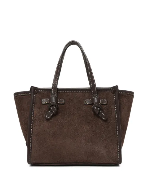 GIANNI CHIARINI mini Miss Marcella knot-detail tote bag Brown BS8065CMPL2107