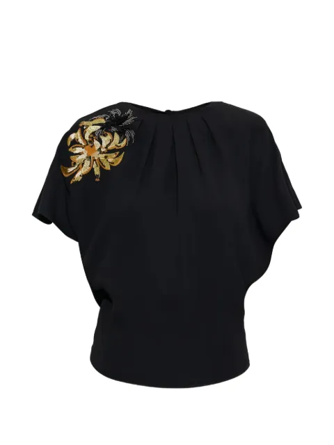 ISABEL MARANT beaded-embellishment T-shirt Black HT0959FAD3J04I