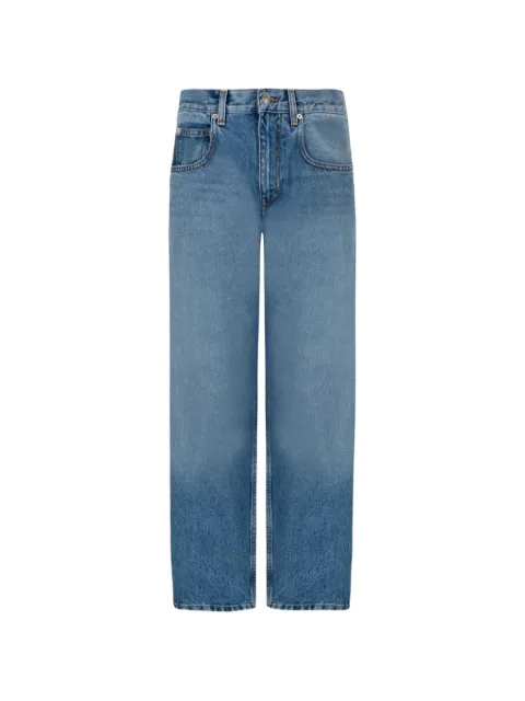 ISABEL MARANT Oriane logo-patch straight-leg jeans Blue PA0584FAD1H04I