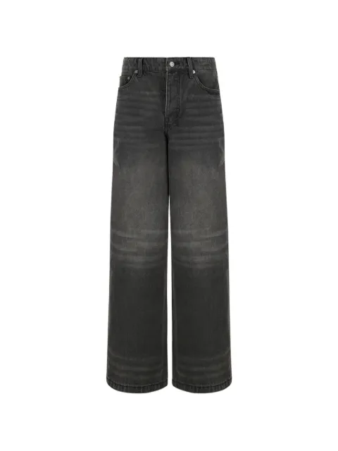 Ksubi faded-detail wide-leg jeans Grey MPF26DJ033GRY