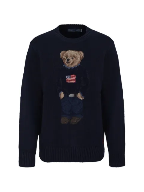 Polo Ralph Lauren Polo Bear intarsia-knit sweater Blue 211927070001