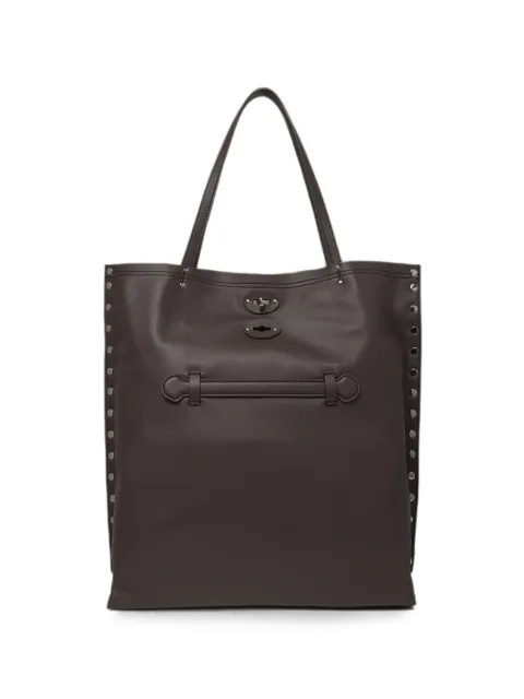 Zanellato M A' Spasso® stud-embellished tote bag Brown 068790M1910000
