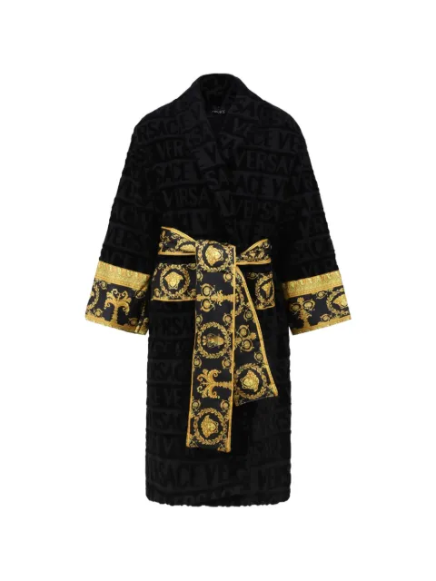 Versace Home Barocco-print dressing gown Black ZACJ00008ZCOSP05