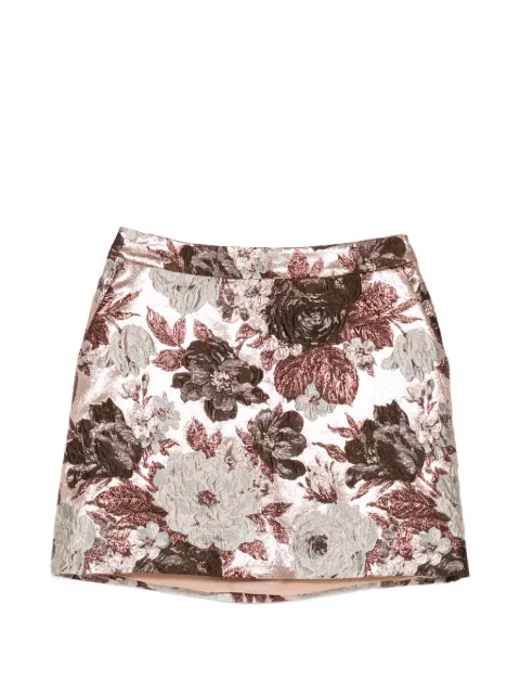 Elie Saab floral-brocade A-line skirt Neutrals SK339N