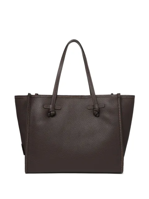 MARCELLA CLUB Marcella knotted leather tote bag Brown BS9330BBLTU14683