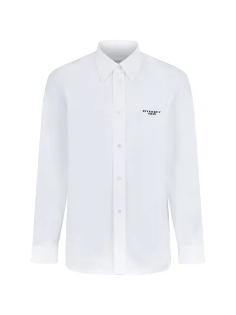 Givenchy shirt in poplin with logo-embroidery White BM616M165R