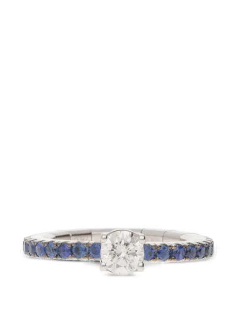 Roberto Demeglio diamond and sapphire solitaire ring Silver FTE65ZB050DSI1