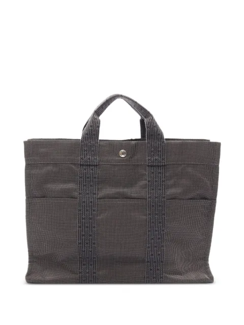 Hermès Pre-Owned 20th Century Canvas Herline MM tote bag Grey GF5Y7O5X1ESDJKY6