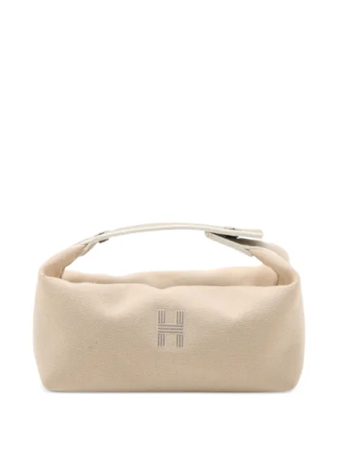 Hermès Pre-Owned 2010-2026 Small Toile Bride A Brac Case vanity bag Neutrals GLFG22SNEZLPHLOK
