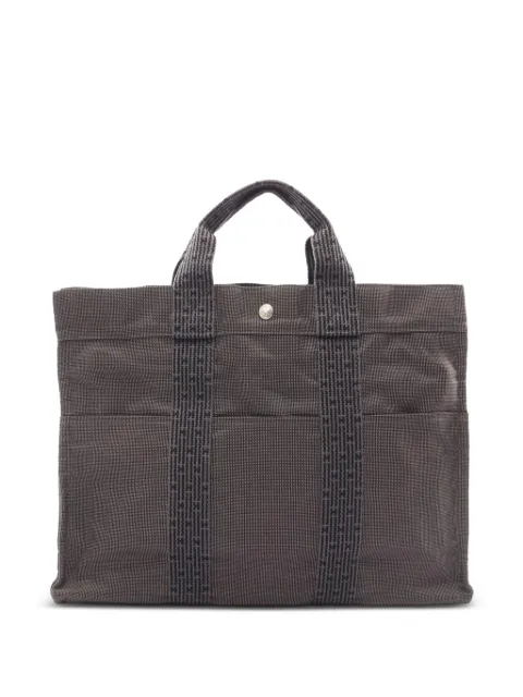 Hermès Pre-Owned 20th Century Canvas Herline MM tote bag Grey 92OS4J3XVZNCNICE
