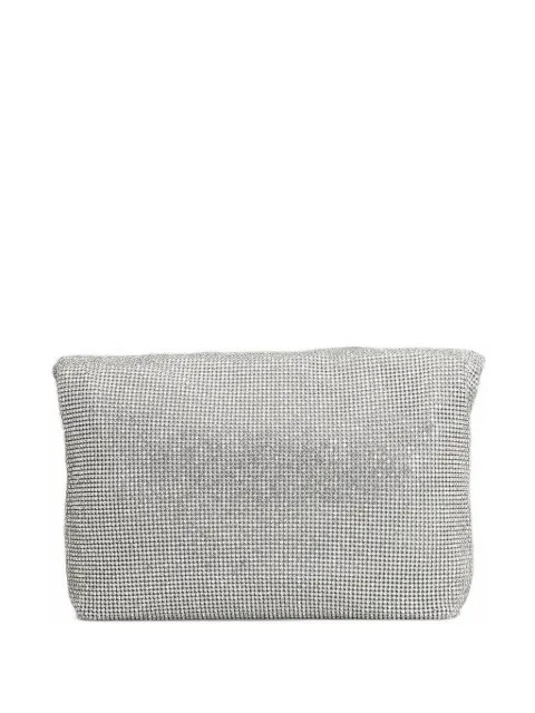 TWENTY FOURHAITCH mini Varadero crystal-embellished clutch bag Silver VARADERO