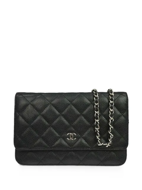 CHANEL Pre-Owned 2019 Classic Wallet on Chain bag Black TQ00218