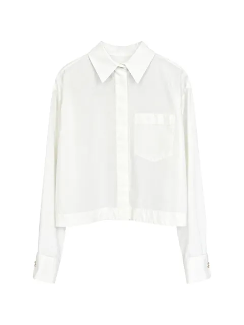 Sportmax cropped tailored shirt White 2622116012
