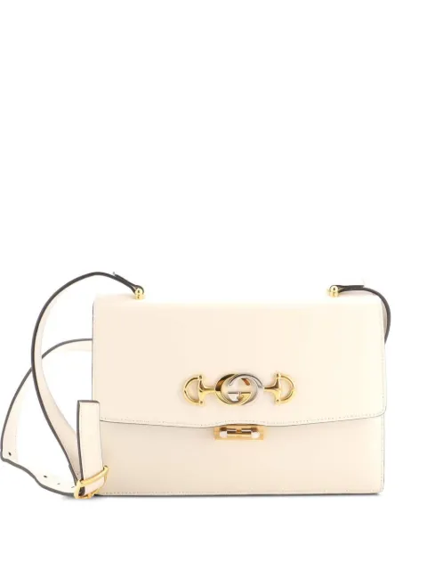 Gucci Pre-Owned Zumi Flap Leather Small shoulder bag White W7XW51ZHPHH0GB63
