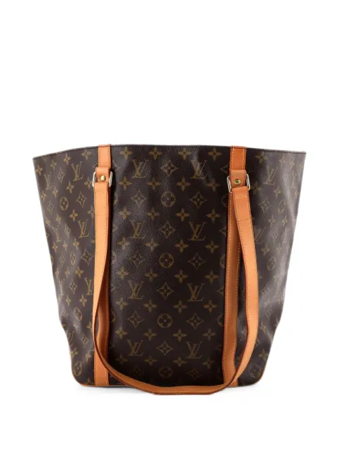 Louis Vuitton Pre-Owned Shopping Sac Handbag Monogram Canvas MM tote bag Brown V4BAGPBJ616E0ML8