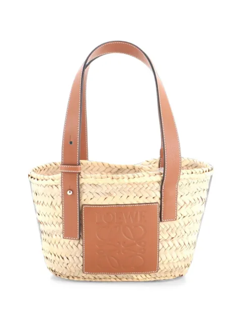 Loewe Pre-Owned Basket Raffia Small tote bag Brown TP46FF6ZY90VQA8W