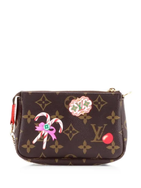 Louis Vuitton Pre-Owned Pochette Accessoires Limited Edition Monogram Canvas Mini clutch bag Brown RZBUEWIBDJ16K9BO